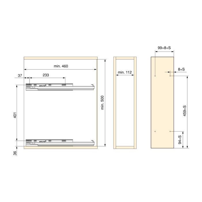 COS JOLLY pentru corp 150 mm gri antracit, 3303, newedge.ro