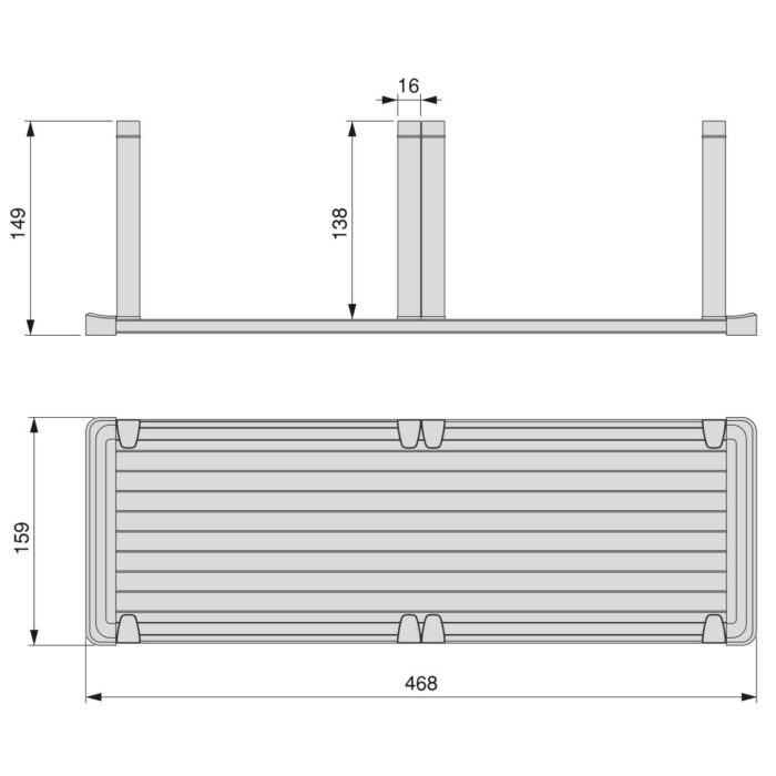 SUPORT VASE 159X468, 7353, newedge.ro