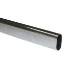 Bara haine ovala 30×15 mm, 2.35 m, cromat, 8292, newedge.ro