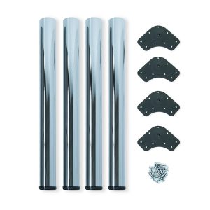 Prize incorporabile, Set 4 picioare masa h710, diametru 60 mm, material otel, culoare cromat, newedge.ro