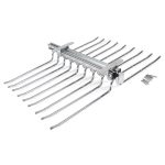 Suport pantaloni dublu, extractibil, 18 brate, cromat, 633, newedge.ro