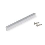 Maner mobilier Dublin 128 mm, lungime 148 mm, aluminiu, 8117, newedge.ro