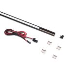 Profil cu banda LED Pyxis, incastrat, lumina neutra 4000K, microconector si minimufa, 2.3m, aluminiu, negru, 7008, newedge.ro