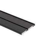 Sina inferioara cu clip Placard 74 pentru usa culisanta dressing, 2.35 ml negru, 4862, newedge.ro