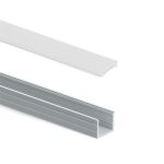 Pereche de profile incastrate Lynx, pentru banda LED, lungime 2,35 m, aluminiu, 9149, newedge.ro