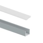 Pereche de profile Lynx W Surface, pentru banda LED, lungime 2,35 m, aluminiu, 256, newedge.ro