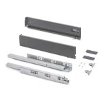 Sertar Vertex 450 mm, H93 mm, pal 18, soft close, 3D, extragere totala 40kg gri antracit, 59, newedge.ro