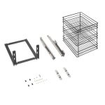 Suport culisant, corp 400mm, otel, gri antracit, 8734, newedge.ro