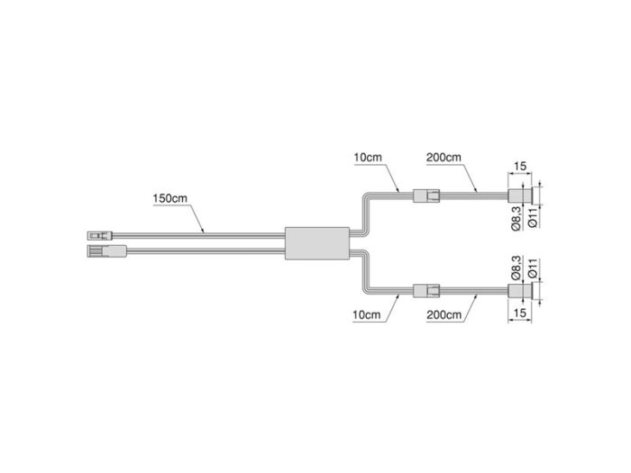 Senzor LED Smart Usa DUBLA (proximitate) (12V DC) (24V DC), negru, 3275, newedge.ro
