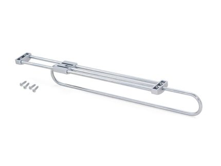 Accesorii dressing, Suport umeras extensibil 450mm, otel si plastic, cromat, newedge.ro