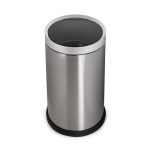 Cos de gunoi circular pentru exterior, deschizator de capac cu senzor de miscare, 20L, otel, 844, newedge.ro