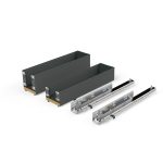 Kit extensibil pentru sticle Titane Simplex modul 200 mm, gri antracit, 429, newedge.ro