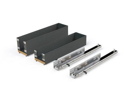 Kit extensibil pentru sticle Titane Simplex modul 150 mm, gri antracit, 9532, newedge.ro