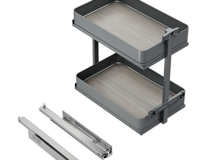 Cos Jolly Harmony, 300 mm, H700 mm, extractie totala si amortizare, otel si lemn, 1105, newedge.ro