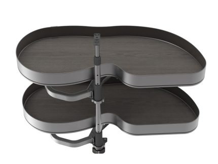 Extensie de colț Harmony Lake pentru mobilă, dreapta, reglabilă pe înălțime, oțel și lemn, gri antracit, 1446, newedge.ro