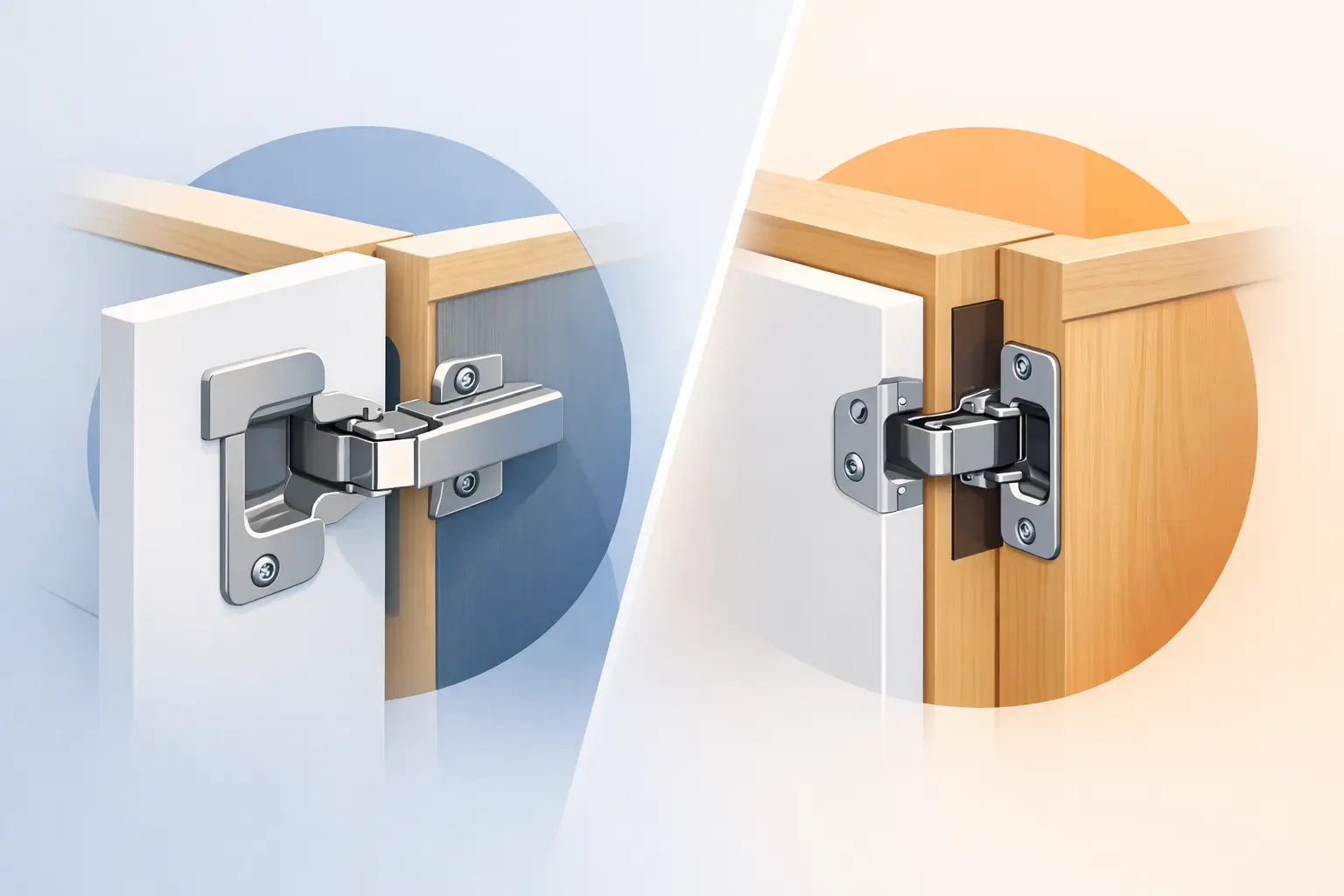 Balamale aplicate vs încadrate pentru mobilier