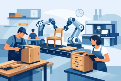 Atelier mobilier eficient pentru producție rapidă
