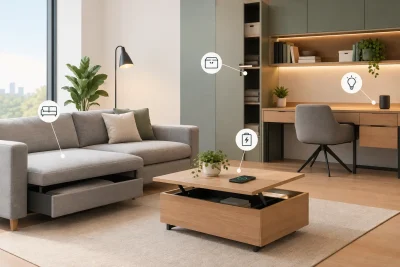 Mobilier inteligent: funcții utile, nu gadgeturi